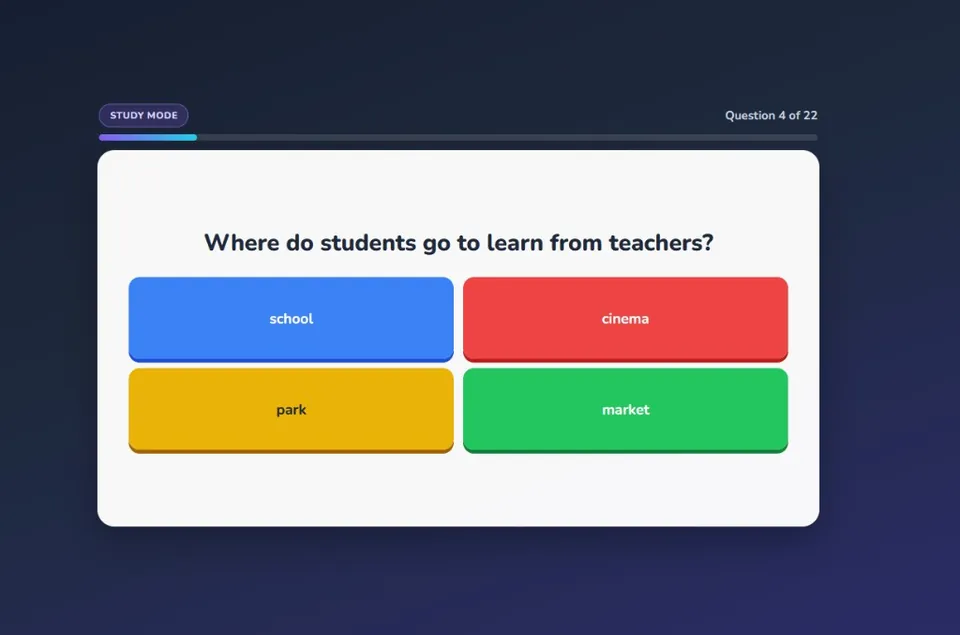 Classroom quiz games. Kooblo has three templates and many ways to play
